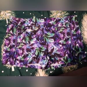 Reel Legends Purple and Green Abstract Leggings